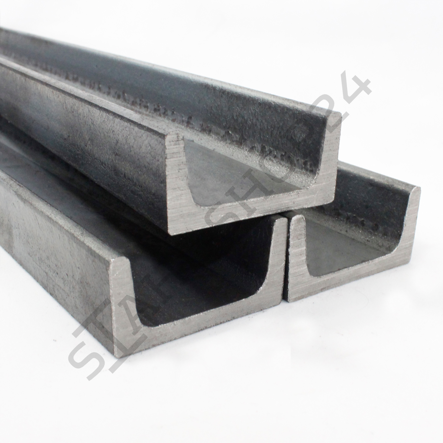 Stahl U-Profil schwarz Länge 500mm 60x30x3mm scharfkantig 